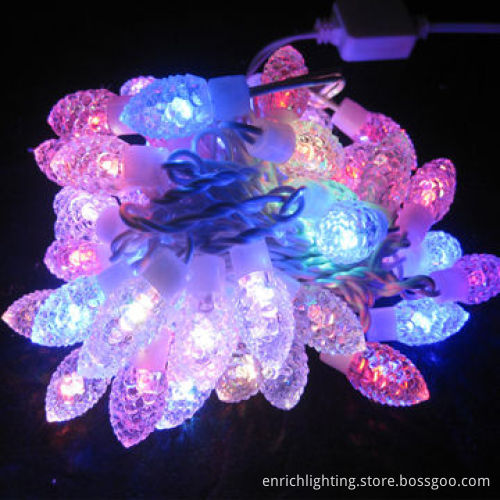RGB LED Strawberry String Lights, 220V AC Input Voltage